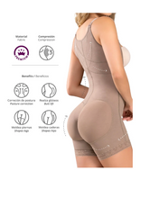 Load image into Gallery viewer, CYSM 435 - Braless Compression Bodysuit Boyshort