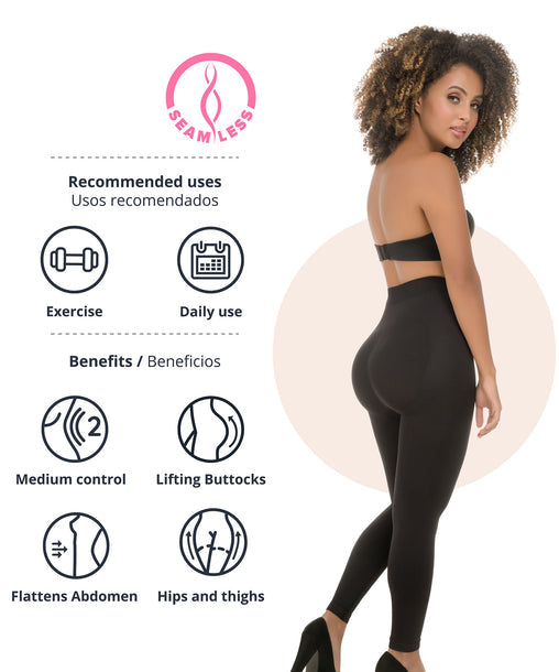 3108 - SEAMLESS ABDOMEN CONTROL BUTT-LIFTER LEGGINGS